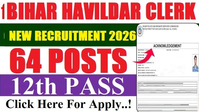 Bihar Police BPSSC Havildar Clerk Recruitment 2026