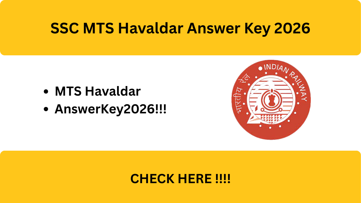 SSC MTS Havaldar Answer Key 2026 OUT - Download PDF, Response Sheet & Objection Link
