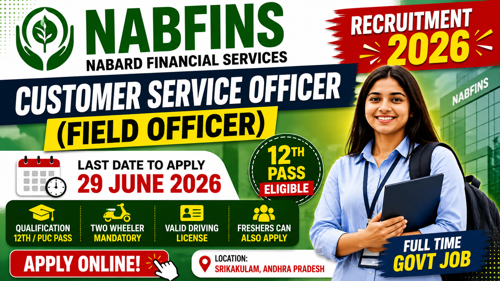 NABFINS Customer Service Officer Recruitment 2026 – Apply Online