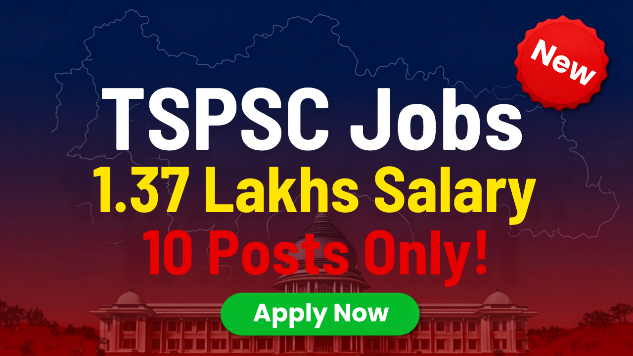 TGPSC Assistant Director of Town Planning Recruitment 2026 – Apply Online for 10 Posts | Salary ₹58,850 to ₹1,37,050